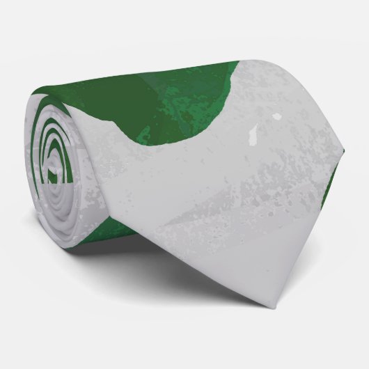 Weiß und grün krawatte (Gerollt)