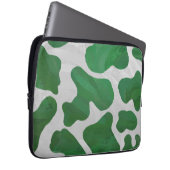 Weiß und grün laptopschutzhülle (Vorne Rechts)