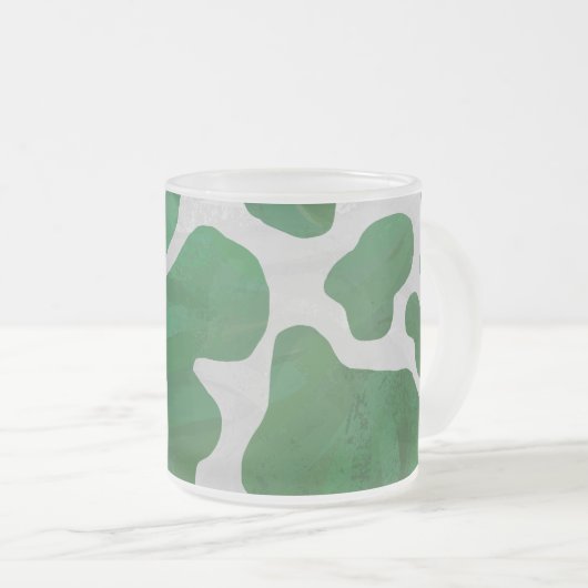 Weiß und grün mattglastasse (VorderseiteRechts)