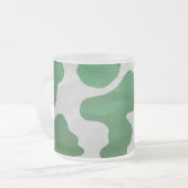 Weiß und grün mattglastasse (Vorderseite Links)