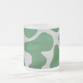 Weiß und grün mattglastasse (Mittel)