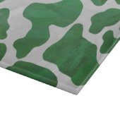 Weiß und grün schneidebrett (Ecke)