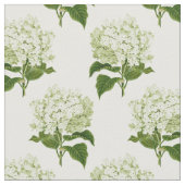 Weiß und grüne Hydrangea-Blume Stoff (Nahaufnahme)