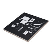 Weiß und hart - Kandinsky Fliese (Seite)