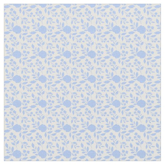 Weiß und hellblau, floral stoff (Nahaufnahme)