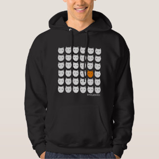 Weiß und Ingwer-Katzen Hoodie