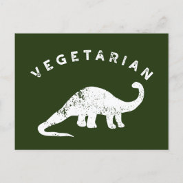 Weiß und Jäger Grüne Vegetarier Dinosaurier Postkarte