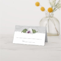 Weiß und Lila Calla Lily Hochzeit Elegantes Flora