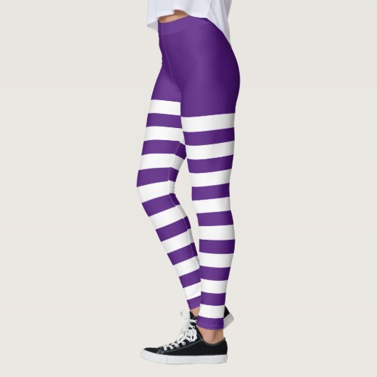 Weiß und Lila Leggings (Links)
