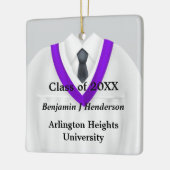 Weiß und Lila Ornamente (Links)