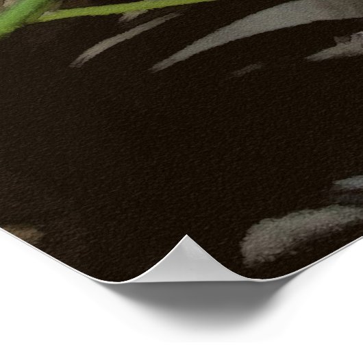 weiß und Lila Poster (Ecke)