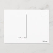 Weiß und Lila Postkarte (Rückseite)