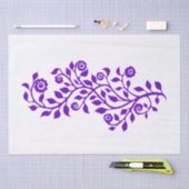 Weiß und Lila Wirble Blumendekoration Nizza Einfac Seidenpapier (Handwerk)