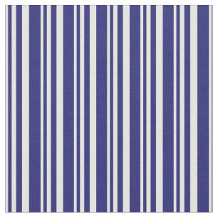 Weiß und Mitternacht blau gefärbtes Muster Stoff