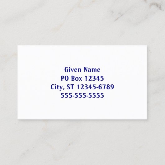 Weiß und Navy-Triangle-Muster Visitenkarte (Rückseite)