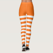 Weiß und Orange Leggings (Rückseite)