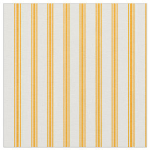 Weiß und Orange Streifen/Linse Muster Stoff