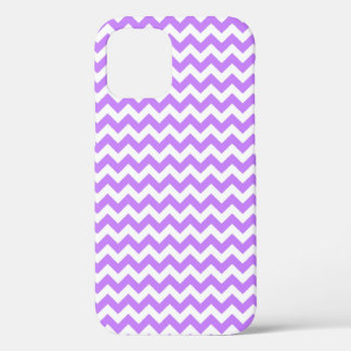 Weiß und Pastel Lila Zig Zag Zickzack Case Mate