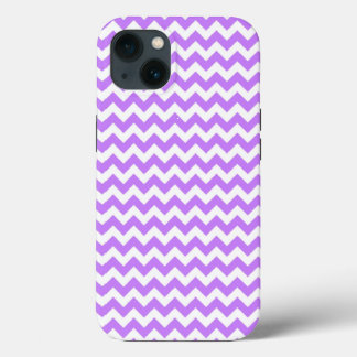 Weiß und Pastel Lila Zig Zag Zickzack Case-Mate iPhone Hülle