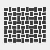 Weiß und Pitch-Pastellfarben-Design Fleecedecke (Vorderseite (Horizontal))