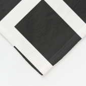 Weiß und Pitch-Pastellfarben-Design Fleecedecke (Ecke)