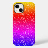 Weiß und Regenbogen Musical Case-Mate iPhone Hülle (Rückseite)