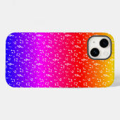 Weiß und Regenbogen Musical Case-Mate iPhone Hülle (Rückseite (Horizontal))
