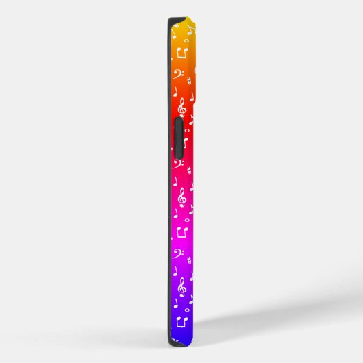 Weiß und Regenbogen Musical Case-Mate iPhone Hülle (Rückseite / Rechts)