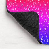 Weiß und Regenbogen Musical Mousepad (Ecke)
