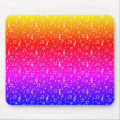 Weiß und Regenbogen Musical Mousepad (Vorne)