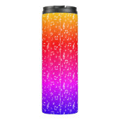 Weiß und Regenbogen Musical Thermosbecher (Rückseite)