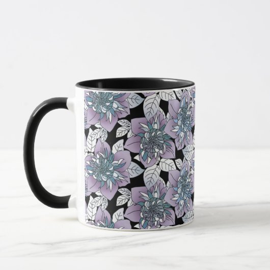 Weiß und rosa Blütenharmonie Tasse (Links)