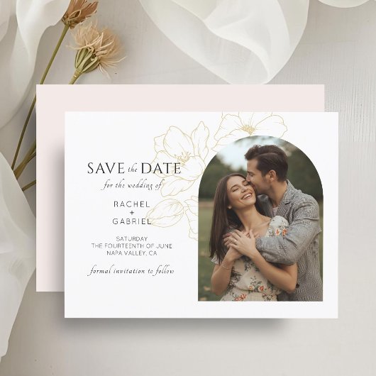 Weiß und Rosa | Boho Floral Wedding Save the Date