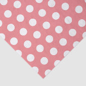 Weiß und rosa große mittelgroße Polka-Dot-Party Seidenpapier (Ausschnitt)