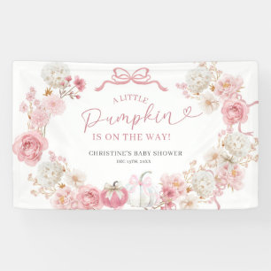 Weiß und rosa Little Pumpkin Große Banner