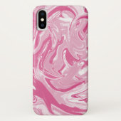 weiß und rosa Marmor Case-Mate iPhone Hülle (Rückseite)