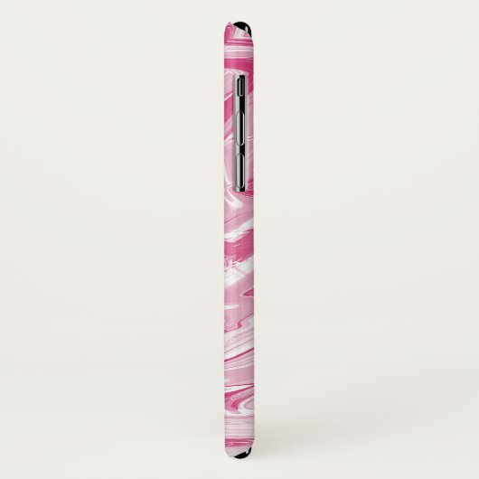 weiß und rosa Marmor Case-Mate iPhone Hülle (Hinten/Links)