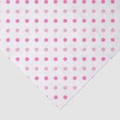 Weiß und rosa Polka Dot Birthday Seidenpapier (Detail)