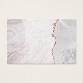 Weiß und Rose Gold Agate Website UAWG Beilage Kart (Rückseite)