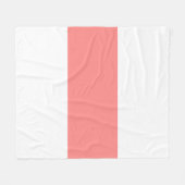 Weiß und Rose Pastellfarben Bar Design Fleecedecke (Vorderseite (Horizontal))