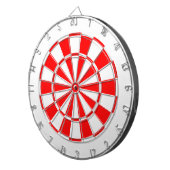 Weiß und Rot Dartscheibe (Vorderseite rechts)