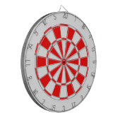 Weiß und Rot Dartscheibe (Vorderseite Links)