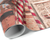 WEISS UND ROT FENSTER GESCHENKPAPIER (Rolleneckpunkt)