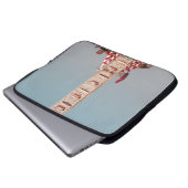 WEISS UND ROT FENSTER LAPTOPSCHUTZHÜLLE (Vorne Knopf)