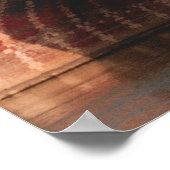 WEISS UND ROT FENSTER POSTER (Ecke)