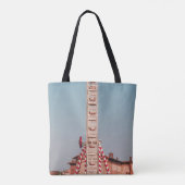 WEISS UND ROT FENSTER TASCHE (Rückseite)