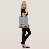 WEISS UND ROT FENSTER TASCHE (Am Model)