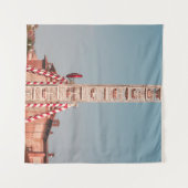 WEISS UND ROT FENSTER WANDTEPPICH (Vorderseite (Horizontal))