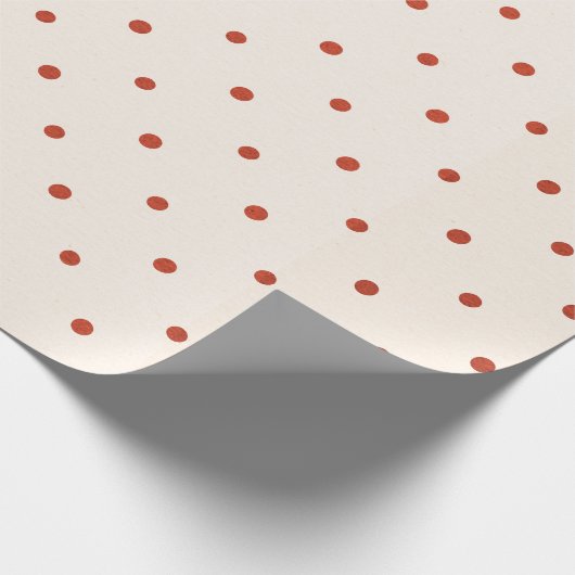 Weiß und rot Muster Dos Weihnachten Geschenkpapier (Ecke)