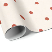 Weiß und rot Muster Dos Weihnachten Geschenkpapier (Rolleneckpunkt)